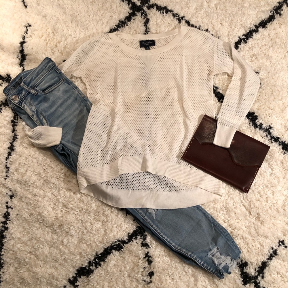 American Eagle Cream Sweater